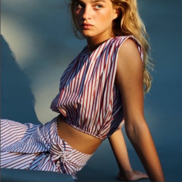 Zara poplin striped shirt - Picture 2 of 5